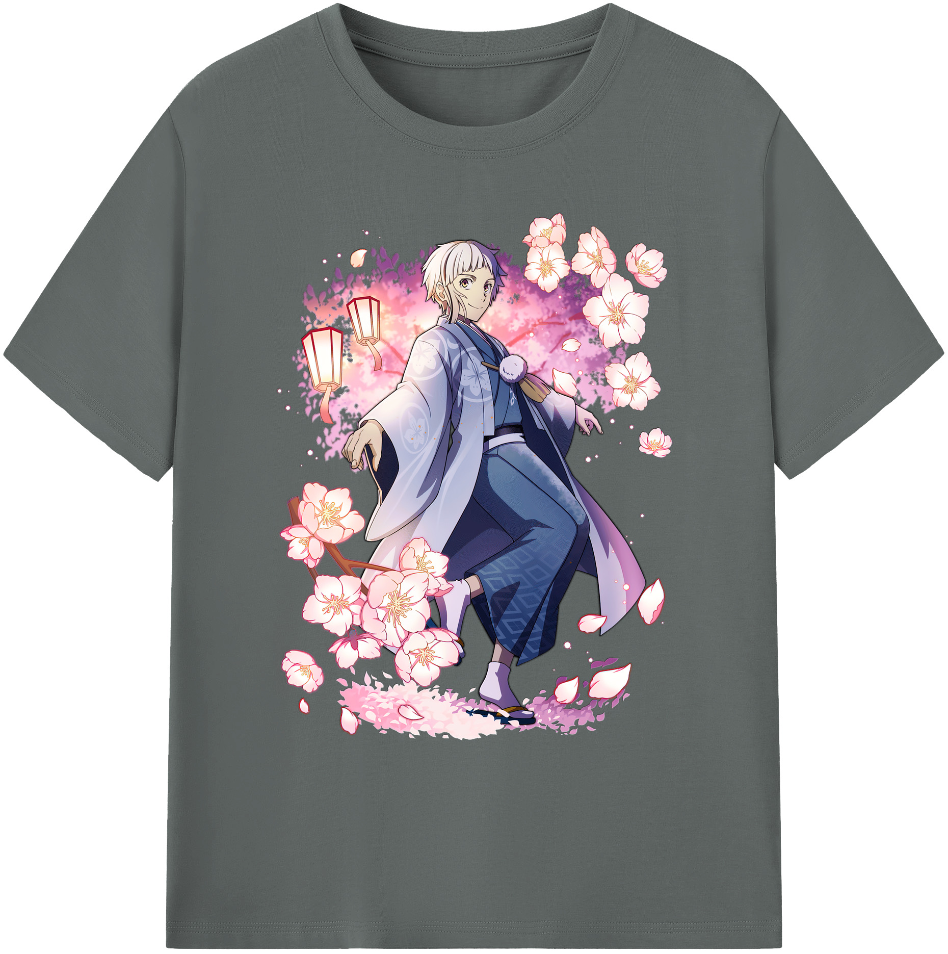 （画像用） 文豪ストレイドッグス Bungo Stray Dogs 綿100％ メンズ半袖Tシャツ｜肌触りやわらか＆通気性